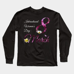 International Women's Day - Cute Floral March 8th 2023 Long Sleeve T-Shirt